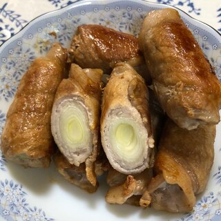 白ネギの豚肉照り焼き✨